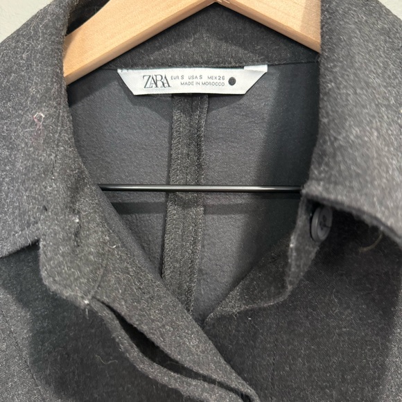 Zara Black Cropped Blazer size Small - Picture 2 of 6